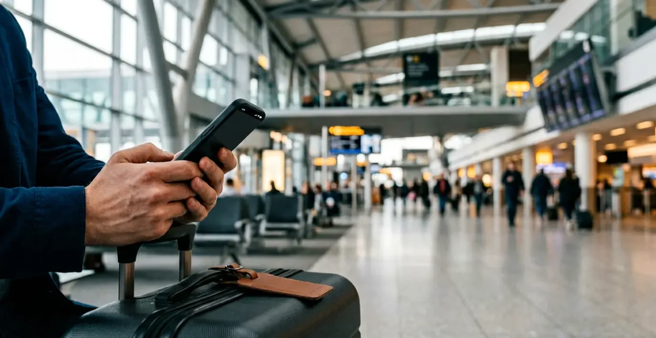 Traveler maintaining uninterrupted internet connection across multiple travel locations