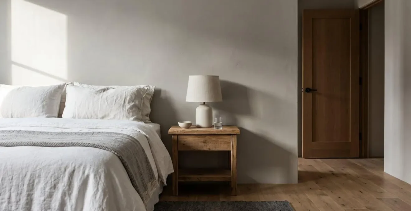 Side-by-side visual demonstration showing how camera perspective affects perceived hotel room spaciousness
